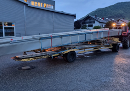 Transport Blechscharen für Pumpstation Landeswasserversorgung Lenningen